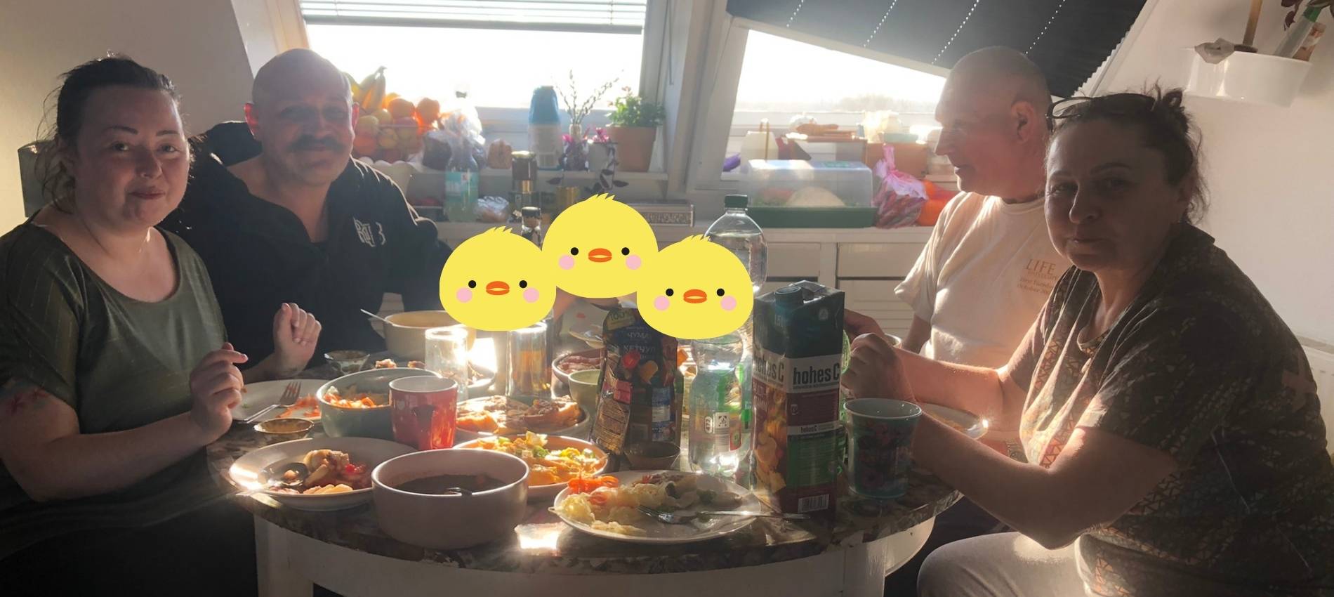 Ukrainische Familie in Deutschland Flüchtlinge Ukraine